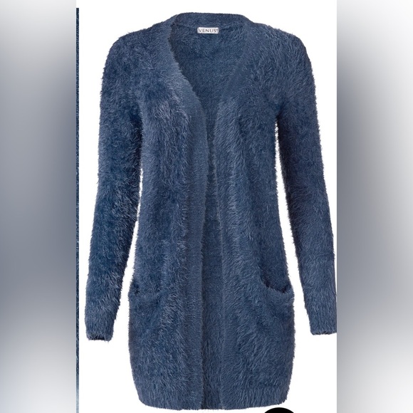 Blue Cardigan with pockets - Picture 12 of 13